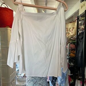 White House Black Market Ivory Blouse